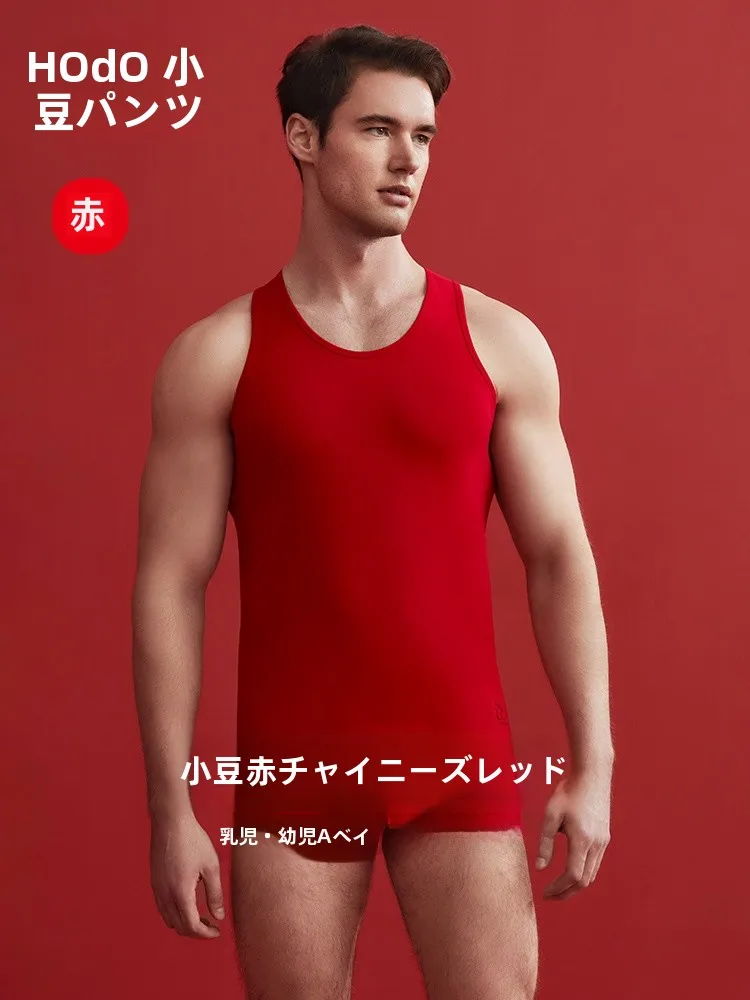 大紅色 メンズ コットンタンクトップ：垢抜けたい男の秋の着用シーンと実際のフィット感