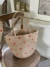 春夏にぴったり！手作り編みトートバッグ【大容量・旅行・ビーチ用】（セットアップ対応）