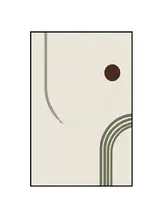 装飾画 玄関 シンプルな抽象 墨緑色 ラグジュアリー