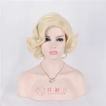 FANER モンロー風 ショートカールコスプレウィッグ【ナチュラルブロンド・即日発送】