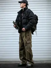 秋冬用 防水ソフトシェル機能パンツ【男女兼用・ゆったり多ポケット・ストレートフィット】（セットアップ対応）