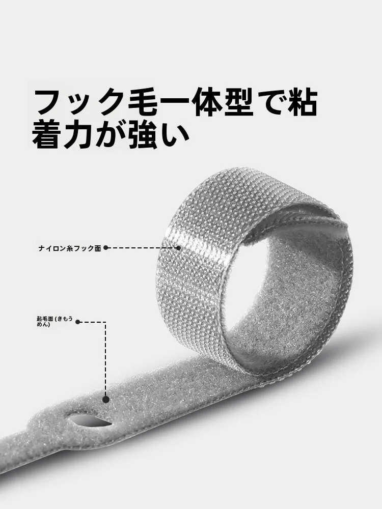 LANケーブルを壁に固定するのに最適な「マジックテープケーブルホルダー」は？
