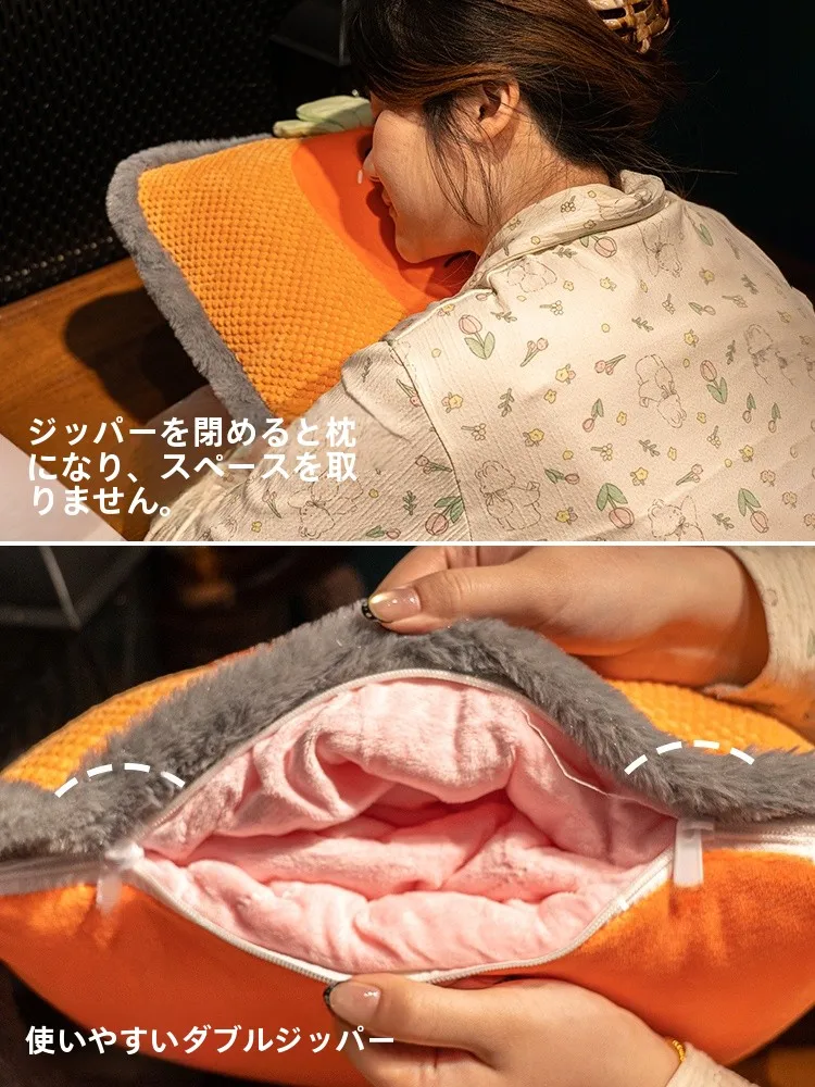 抱き枕兼用ひざ掛け：北欧風の快適空間を実現するシンプルなアイテム