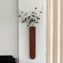 わびさび風黒檀壁掛け 花瓶