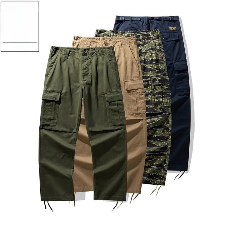 OKONKWO M65フィールドパンツ【ミリタリーストライプ・多ポケット・作業用】