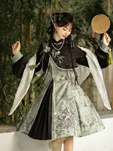 新中式デザインのキャミソールドレス【上着付き・可愛い印象・小柄向け】（セットアップ対応）