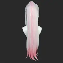 アニメキャラクター コスプレウィッグ【銀白色・ハイライト付き・ふわふわ】