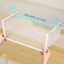 キッチン用吊り下げ収納ラック【穴あけ不要・キャビネット下使用・スペース活用】
