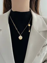 チタン製 秋冬用ニットネックレス【ハイセンスなデザイン・プレミアム感】