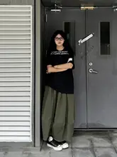 軽やかでシンプルなデザイン！フルバルーン型スカート【磁石ボタン・無地・アウトドア向け】（セットアップ対応）