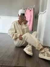 カジュアルフルジップフード付きトップとパンツ【スタイル・長袖】（セットアップ対応）