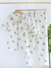 春夏用 コットン泡泡ガーゼ プリントルームウェア【半袖・ショートパンツ・ロングパンツ・セットアップ対応】