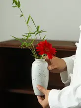 手作り花瓶 和風 禅意 粗陶 レトロ アート 演出 花を挿すために