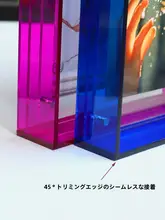 アクリル製 透明フォトフレーム【インテリア用・8インチ・A4サイズ対応・壁掛け・卓上用】
