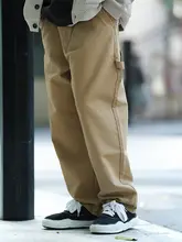 ウォッシュドワークパンツ【カジュアル・アメリカンスタイル・ストレートシルエット】