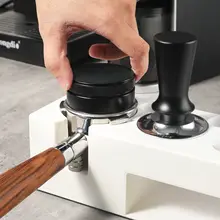 ステンレス製 コーヒー圧粉器【三枚羽根デザイン・エスプレッソ用】
