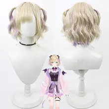 虚拟VTuber用胡桃ノ娅コスプレウィッグ【内外二色・リアルスカルプ】