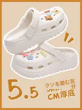 夏用防滑厚底クッションサンダル【通気性・抗臭・ビーチ用】