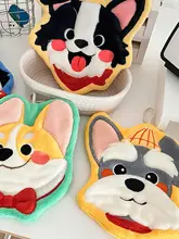 可愛い犬デザインのキッチンタオル【厚手・優れた吸水性】