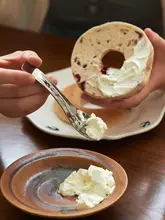 304ステンレス製 ロングハンドル デザートスプーン【カフェ用・滑り止め・耐熱】