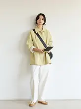 カジュアルな軽量弾性ウエスト弧形パンツ【皺になりにくい・着回し自在】