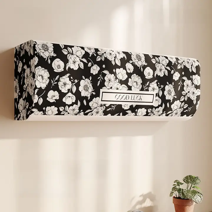 エアコンカバー 壁掛け用 フルカバー 家庭用 汎用 ヨーロピアン風 上品