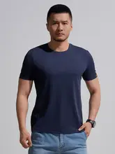 涼感丸首短袖Tシャツ【無地・極上の柔らかさ・快適】（セットアップ対応）
