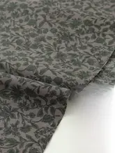 全棉柔らかい上着とワンピース用生地【墨緑ガーデン・手作り服装に最適】