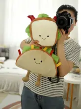 サンドイッチ型クッション【ピザデザイン・フラフープ付き・子供部屋・プレゼント用】