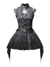 オリジナルデザインのハンター悪魔少女コスプレドレス【ゴシックスタイル・ハロウィン向け】