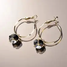 S925銀製ピアス【幾何学的な立体感・小ぶりのダイヤボール・ユニークデザイン】