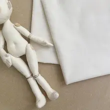 手作り用ドール生地【白色・コットンブレンド・ソフトな素材】