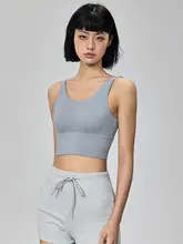 MITAOGIRL ライカ素材使用のスポーツタンクトップ【背中が開いたデザイン・高強度トレーニング・ヨガウェア】