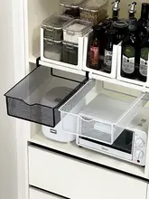 キッチン用引き出し式収納バスケット【スナックや調味料の整理に最適】
