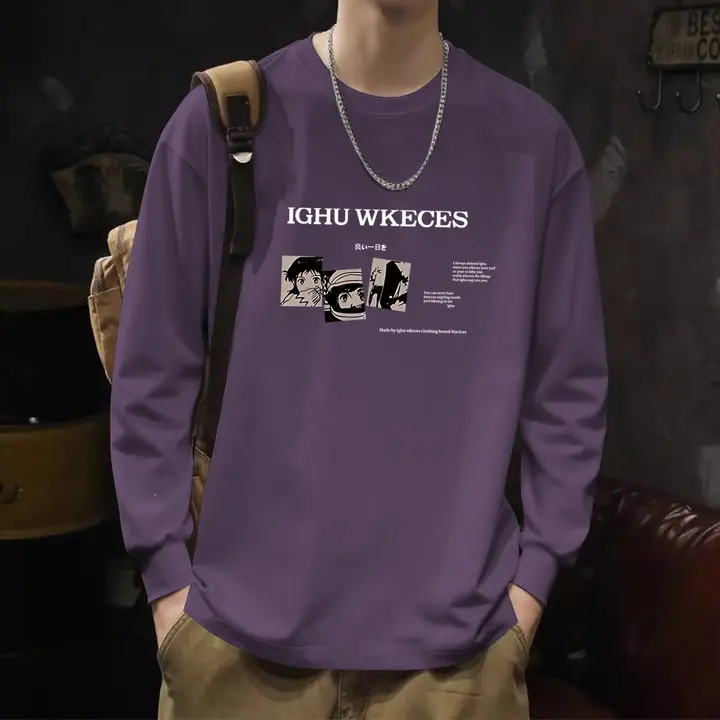 高品質 長袖 Tシャツ【メンズ・爽やかな冬春用・フィット】