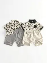 夏用子供用ストライプ柄ワイドパンツ【男女兼用・軽量・九分丈】