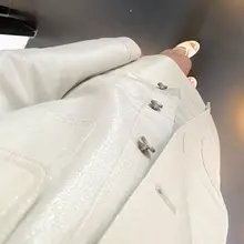 輝くジャケットとミディスカートの二点セット【カジュアルスタイル・春用】（セットアップ対応）