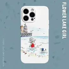海辺の爽やかデザインのスマートフォンケース【iPhoneやHuaweiなど対応】
