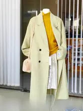 上質なダブルフェイスウールコート【シルク混・ルーズフィット・ブリティッシュスタイル】