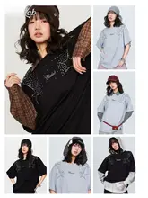 ストリートスタイルのヒップホップTシャツ【ショルダーストーム・半袖】