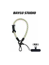 スマホストラップ キーホルダー リストストラップ カメラ用 ショート シンプル ブラック 手提げ インスタ映え 「BAYLU」