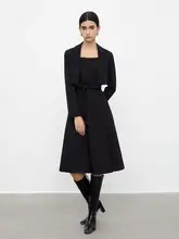 秋用 レディース OLスタイル ジャケット付きキャミソールドレス（セットアップ対応）