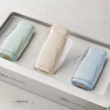 ミニカードサンバイザー 女性 日よけ UVカット 雨晴両用 コンパクト 携帯 折りたたみ ポケット