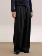 COLN ダークブルー スラックス