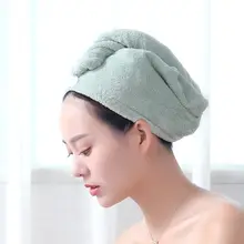 吸水速乾ロングヘア用ドライキャップ【かわいいデザイン・厚手・毛落ち防止】