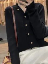 Vネックフリンジ付き カシミヤカーディガン【レディース・ゆったりサイズ・長袖・ニット】