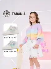 スニーカー キッズ ガールズ すべり止め フェミニン カジュアル デイリー 秋