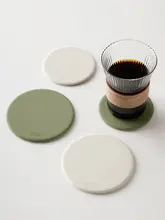 シリコン製 カップマット【高級感・耐熱・コーヒー・茶道用】