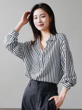 ストライプ柄の長袖シャツ【フィット・シンプルデザイン・カジュアル用】