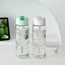 夏用シンプルデザインの女性用吸管付き水筒【高温耐性・携帯便利】